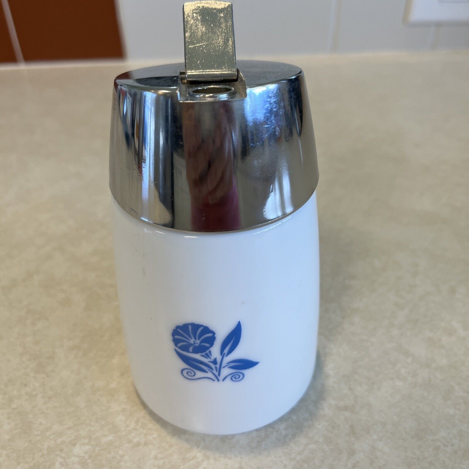 Retro Blue Cornflower Sugar Shaker  Santa Barbara Dispensers Dripcut Starline