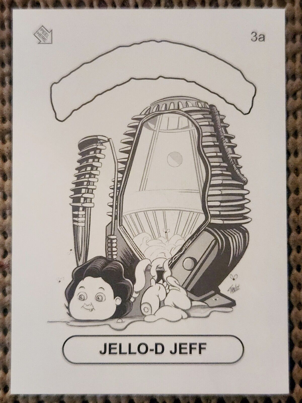 JELLO-D JEFF 2018 SSFC LUNCH BOX LEFTOVERS Gray Parallel Coloring Card SP (3a)