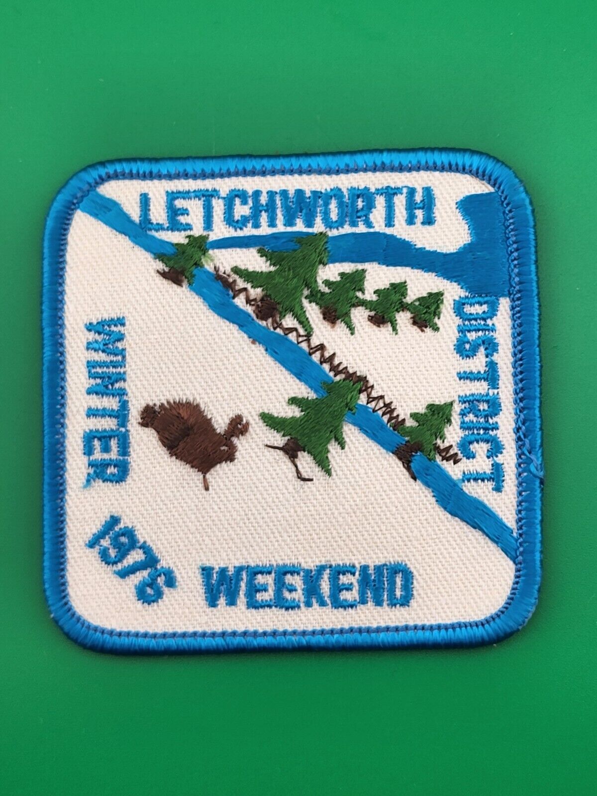 Letchworth District 1976 Winter Weekend Patch BSA Boy Scouts Of America NEW