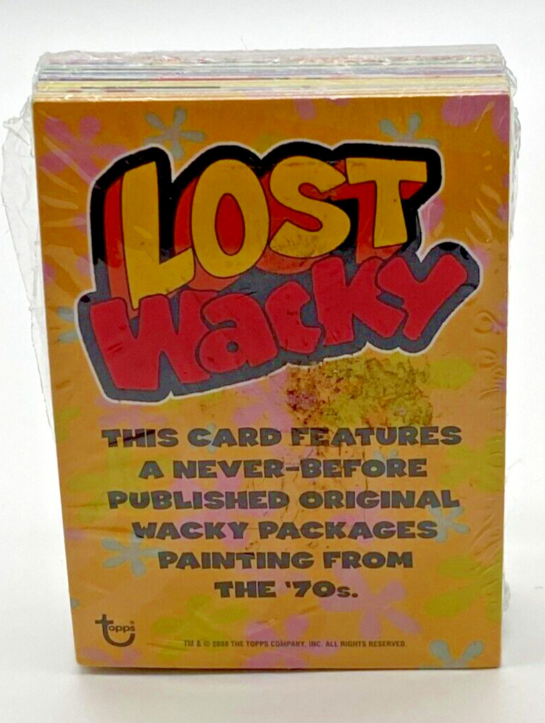 Topps 2008 Lost Wacky Card Pack Wacky Packages Painting From the 70s Full Set