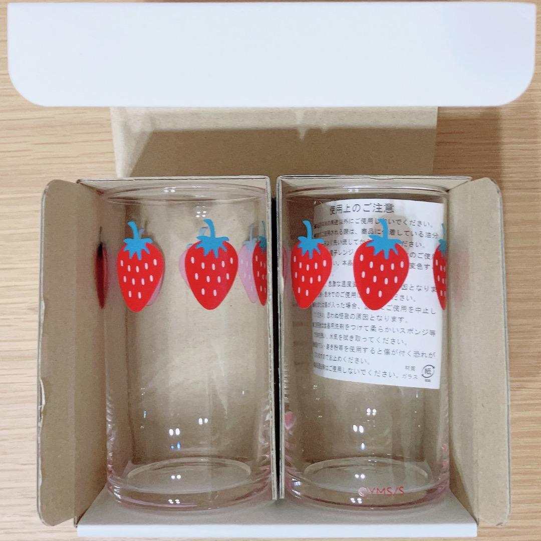 Ai Yazawa Exhibition ALL TIME BEST NANA Strawberry Pair glass NEW