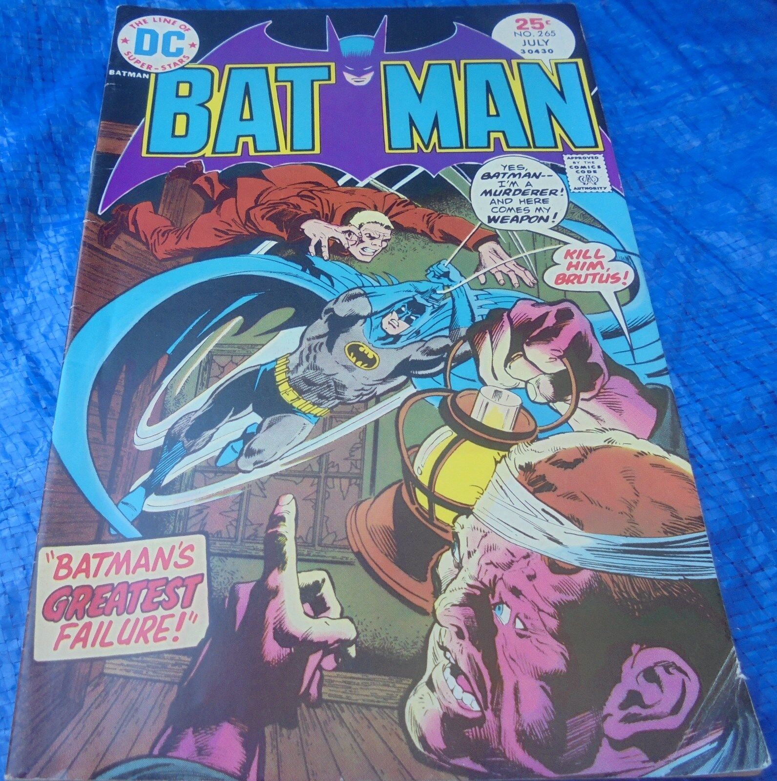 DC Comics Batman #265 July 1975 Batman\'s Greatest Failure Brutus James Gordon