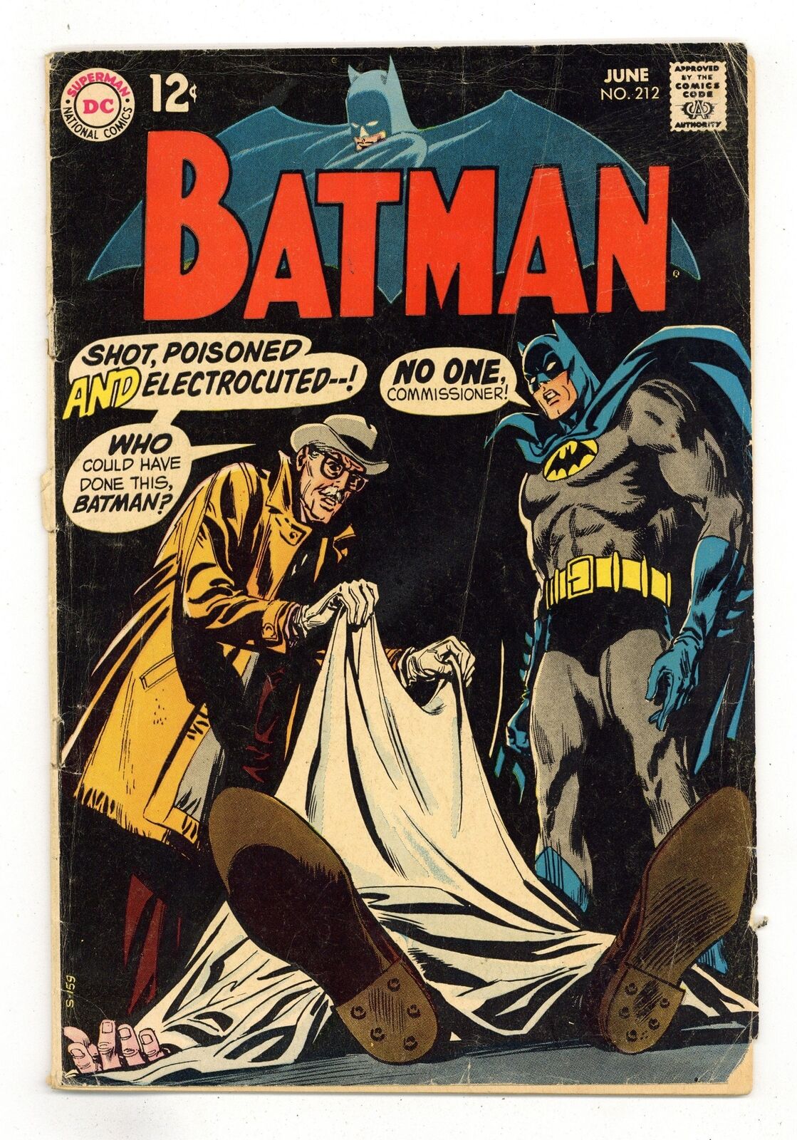 Batman #212 VG- 3.5 1969