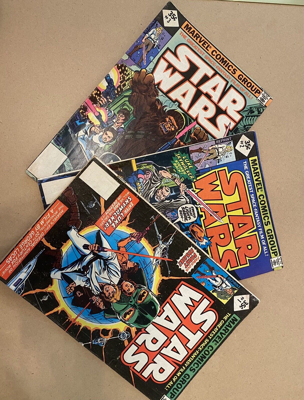Star Wars (1977) Marvel Comics #1, #2, And #3