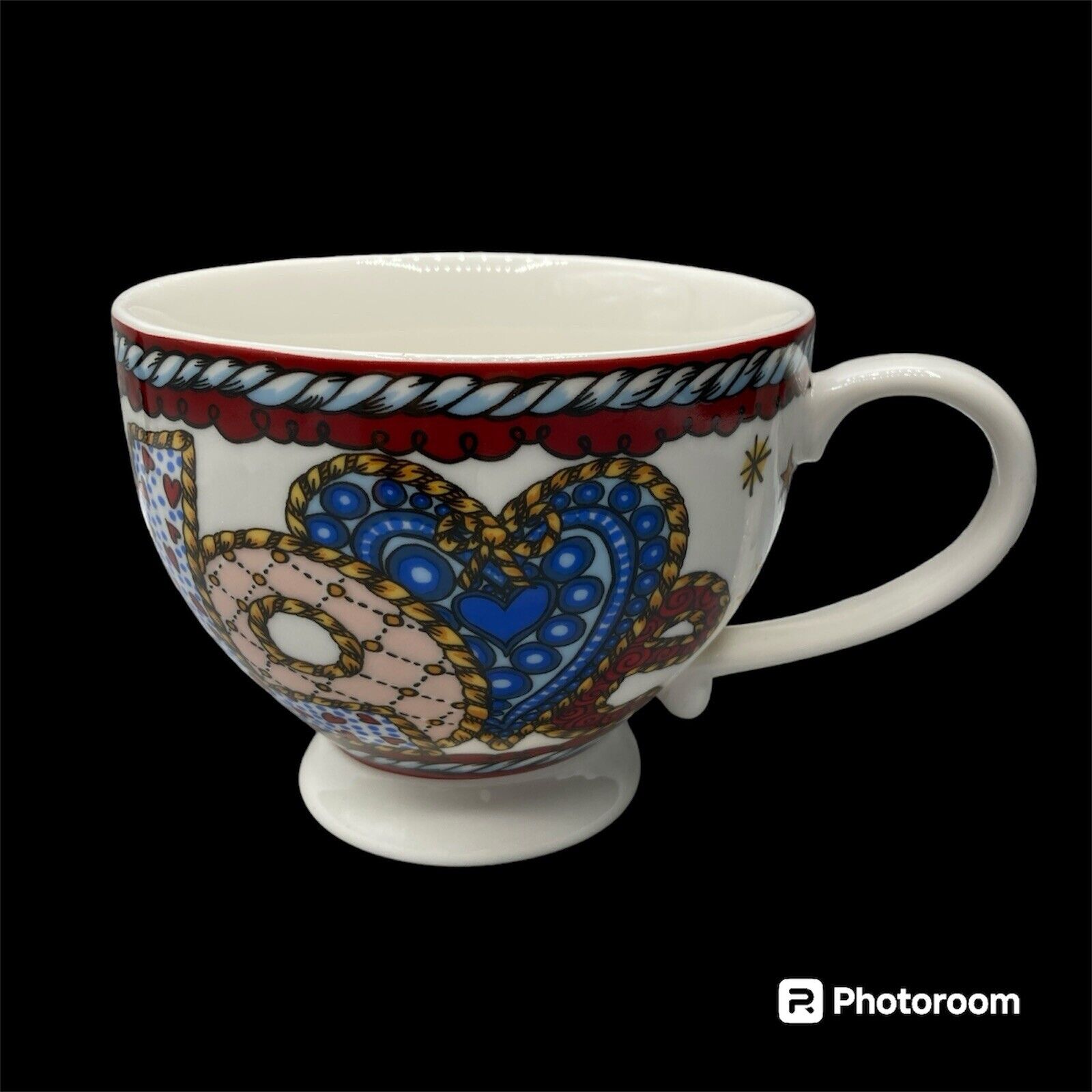 Brighton Love & Hearts Large Cup Coffee Tea Mug Large Porcelain NEW No box