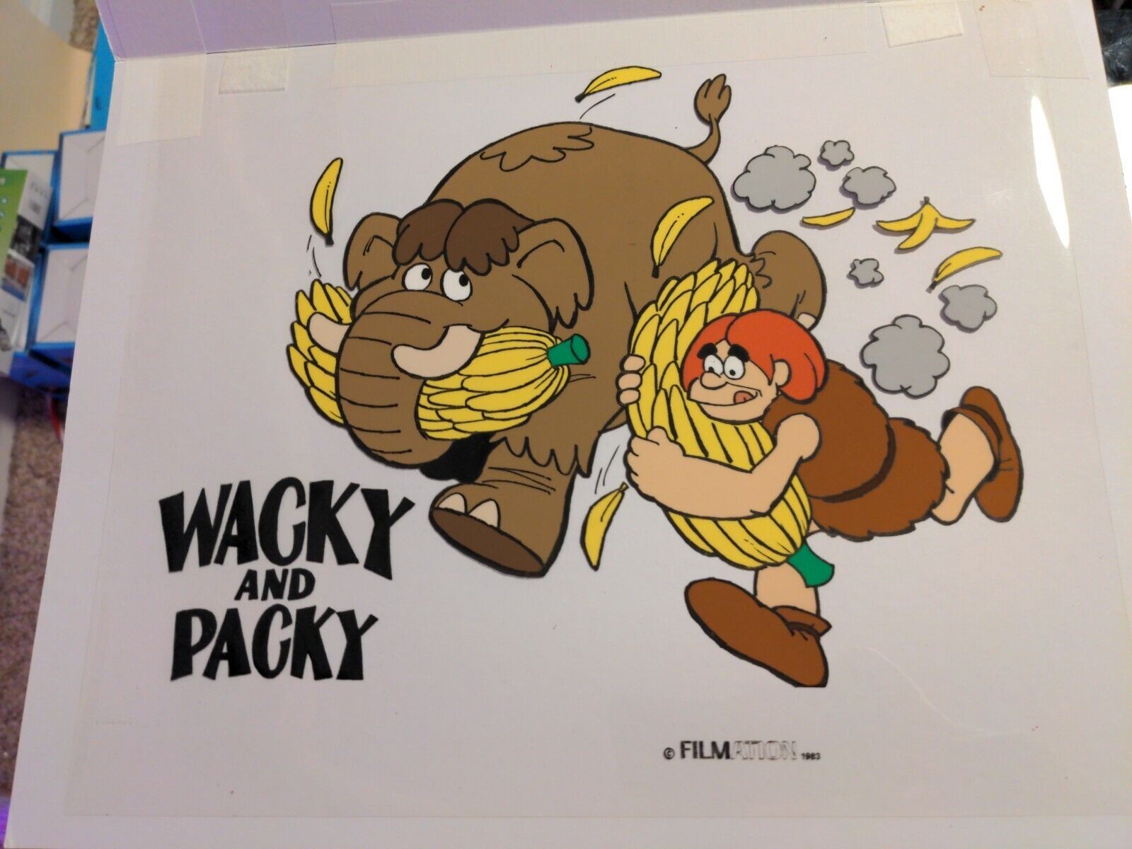 WACKY AND PACKY Animation Cel show Production Art cartoons FILMATION vintage HT
