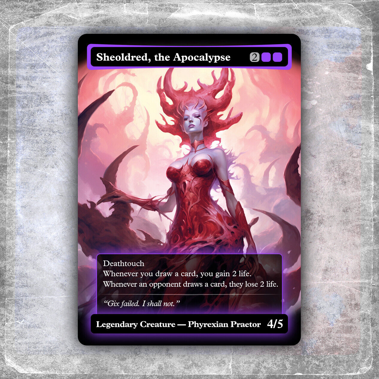 Sheoldred, the Apocalypse #1 [Alternative Custom Art] Hyperion Card