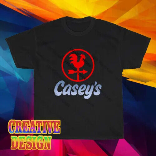 New Shirt Casey's Convenience Stores Logo Black T-Shirt Funny Size S to 5XL
