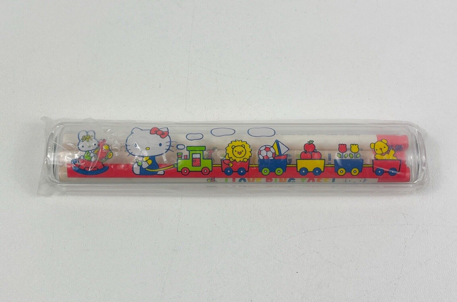 VTG Hello Kitty Sanrio 1976 Pencils & Case Made in Japan 