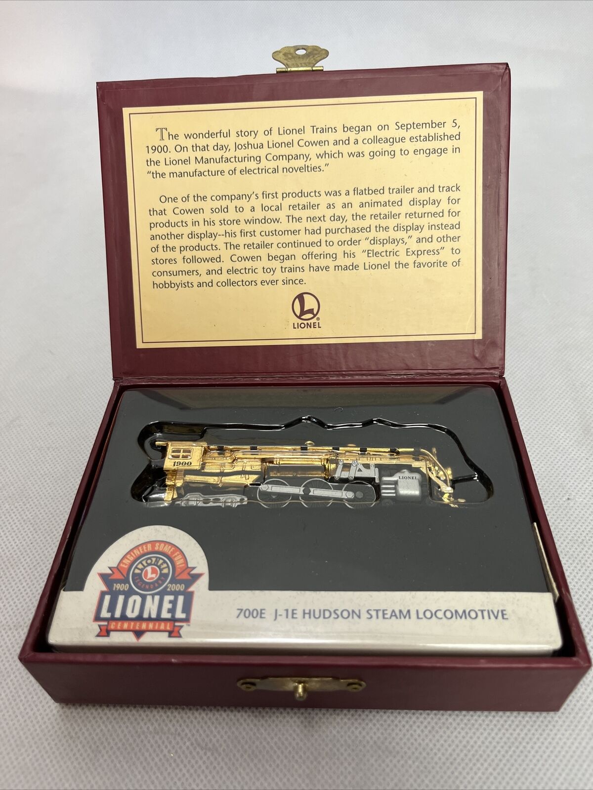 Hallmark Keepsake Lionel 100th Anniversary 700E J-1E Hudson Steam Locomotive 
