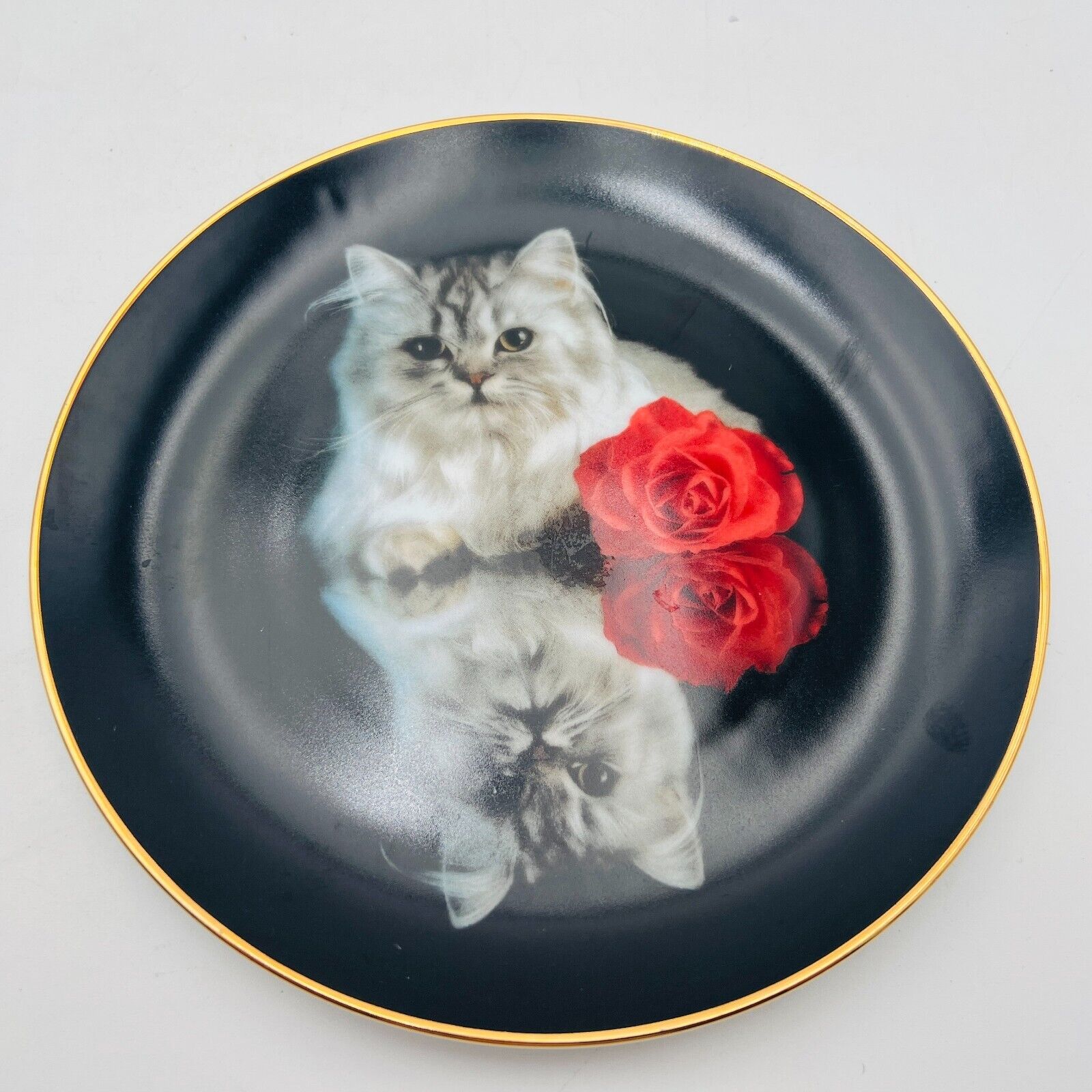 Vintage Kittens Cat Plate Coming Up Roses Richard Stacks Danbury Mint~You Choose