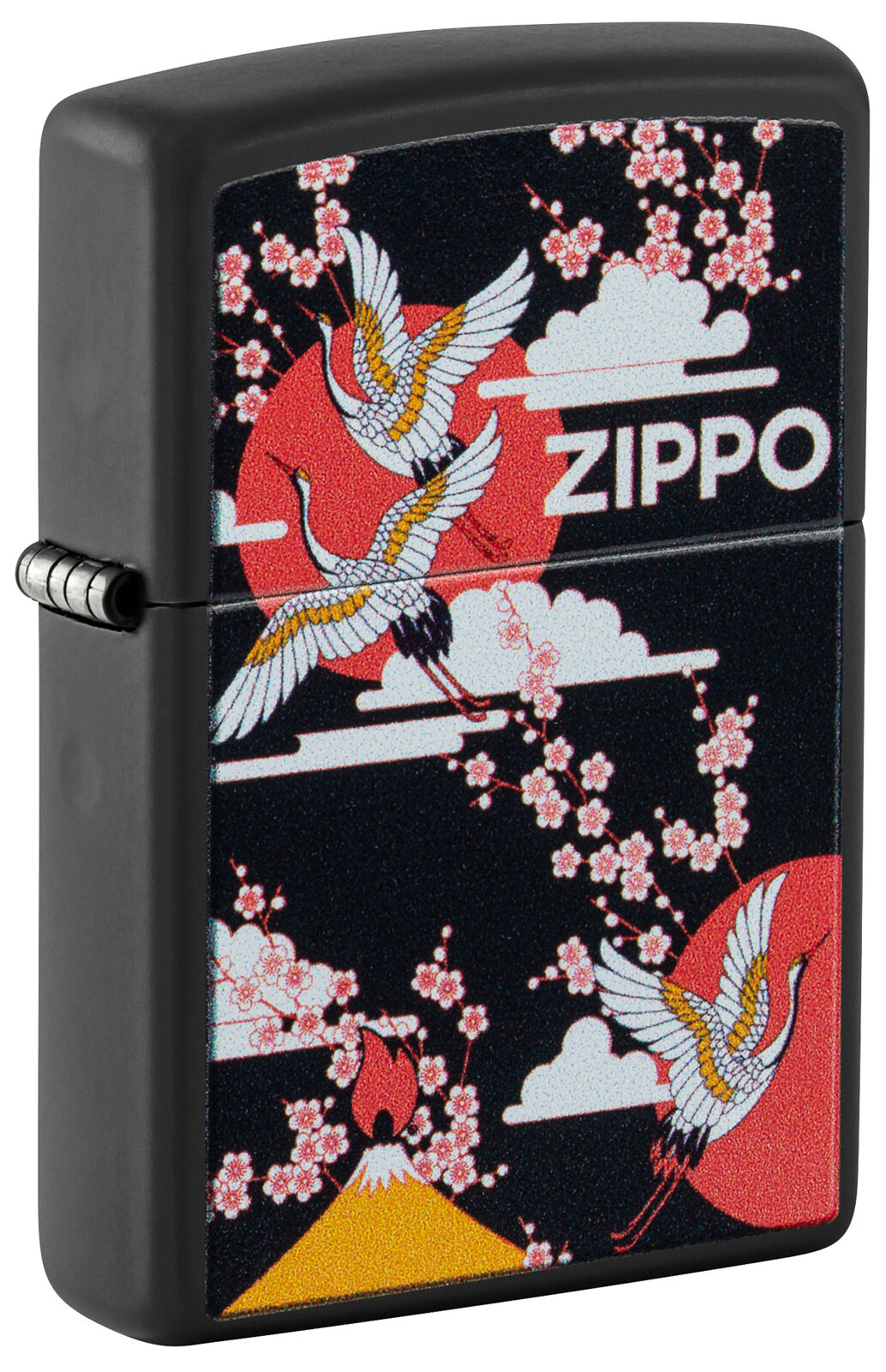 Zippo Kimono Design Black Matte Windproof Lighter, 48182