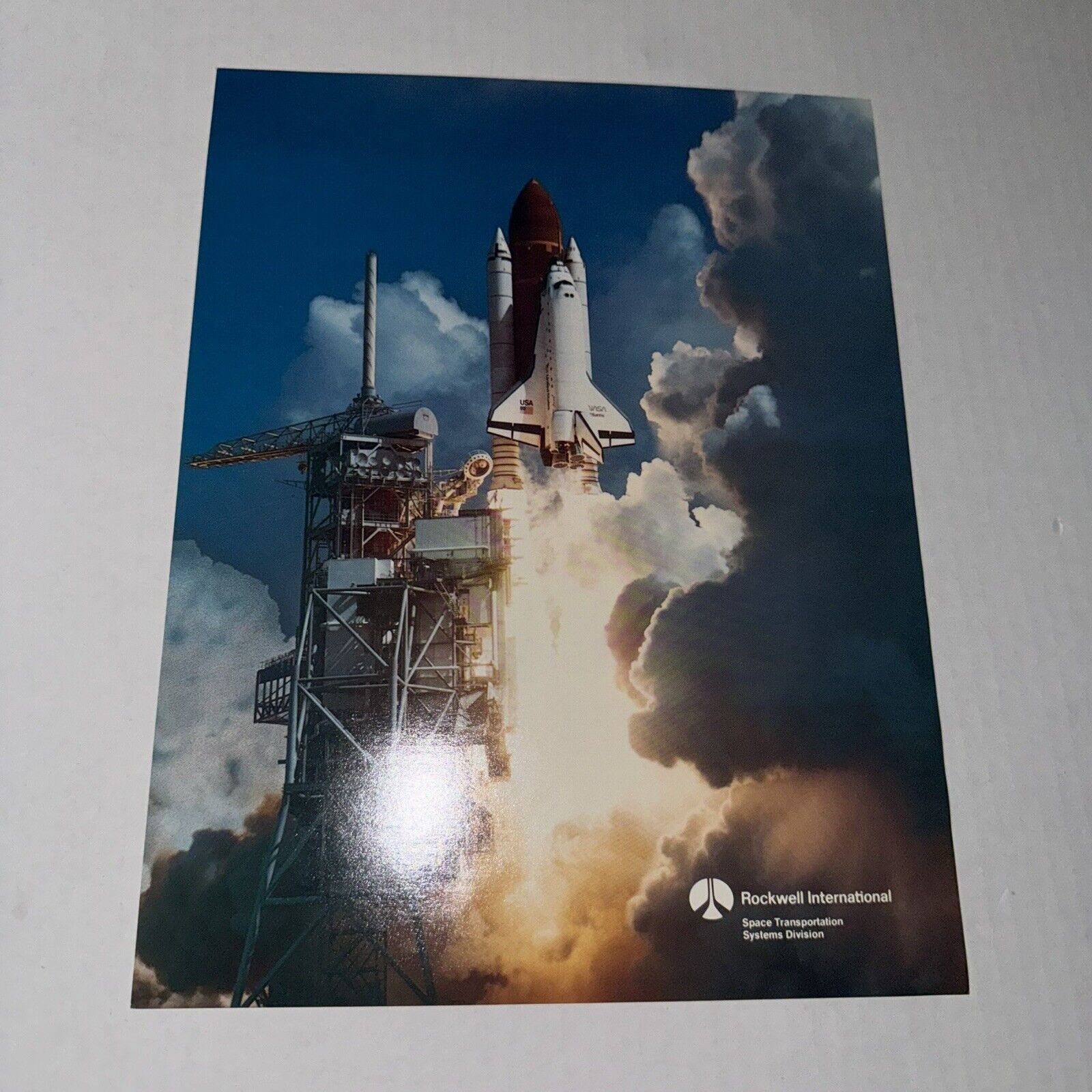 Vintage NASA Engineer Owned Rockwell Photograph Space Shuttle Launch Astronaut 2