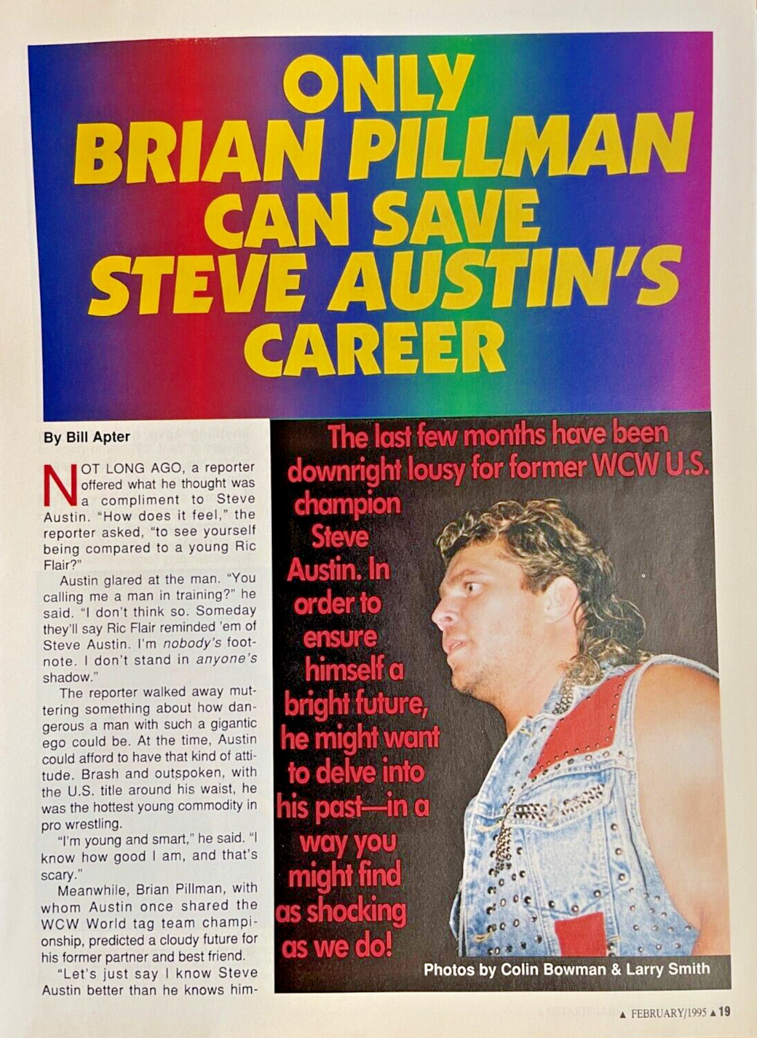 1995 WWF Wrestler Brian Pillman
