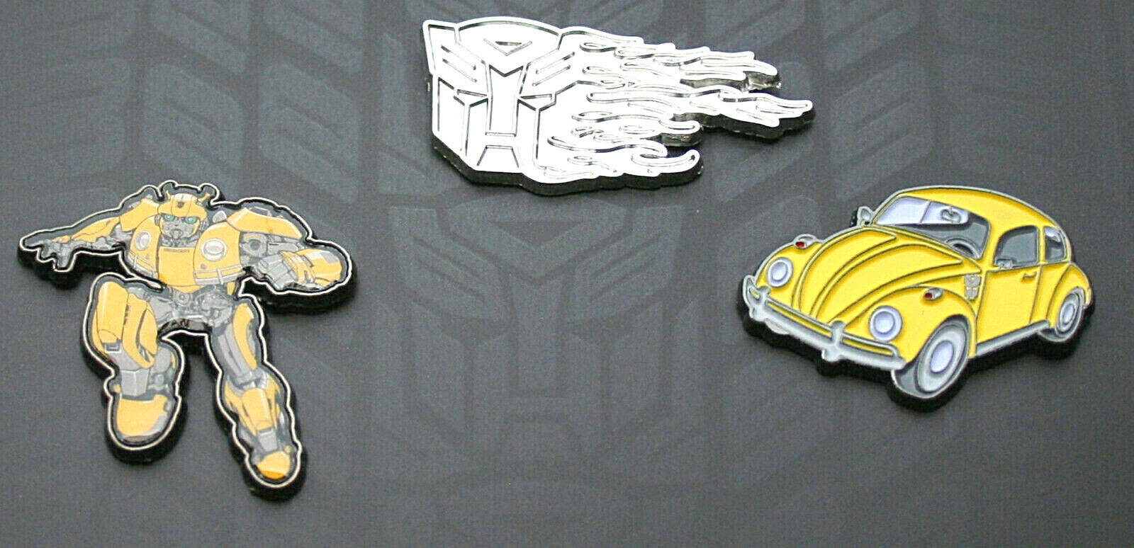Transformers BumbleBee Loot Crate Lapel 3 Pin Set NOS Limited Edition VW Bug New