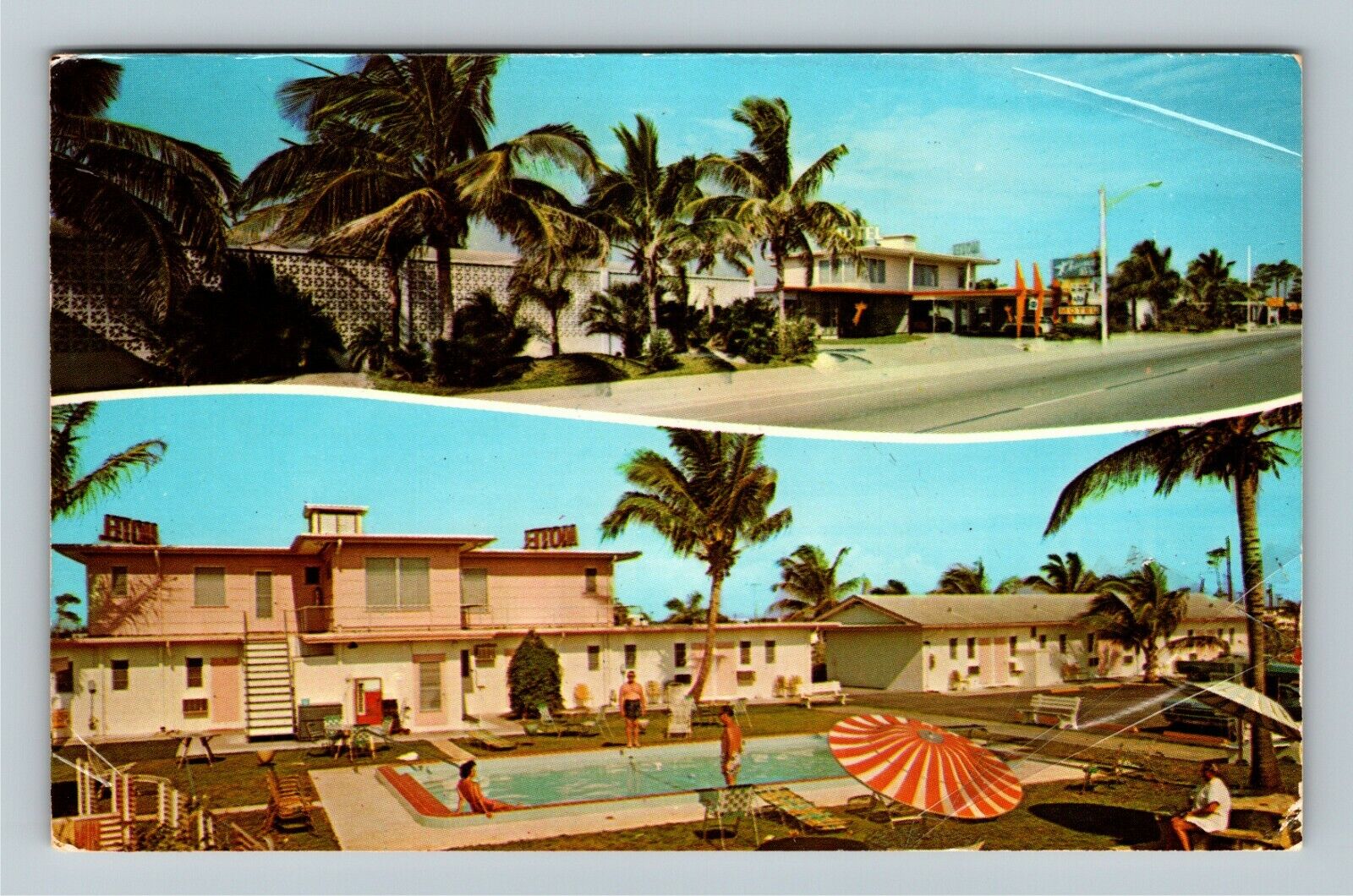 Naples FL-Florida, Thunderbird Motel, Advertising, c1973Postcard