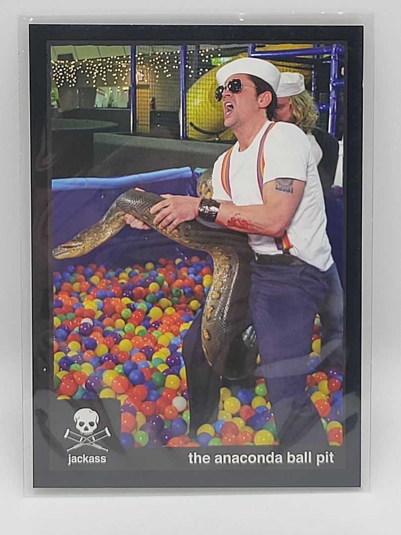 2022 ZEROCOOL JACKASS Card #s-6 the anaconda ball pit Base Card
