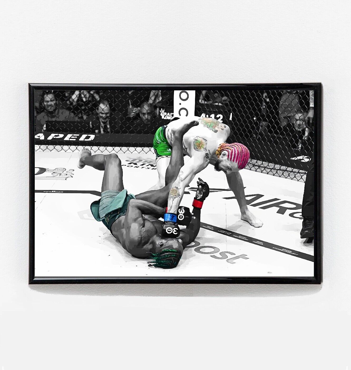 Suga Sean O'Malley vs Aljamain Sterling Fight Poster TKO Original Art UFC 292
