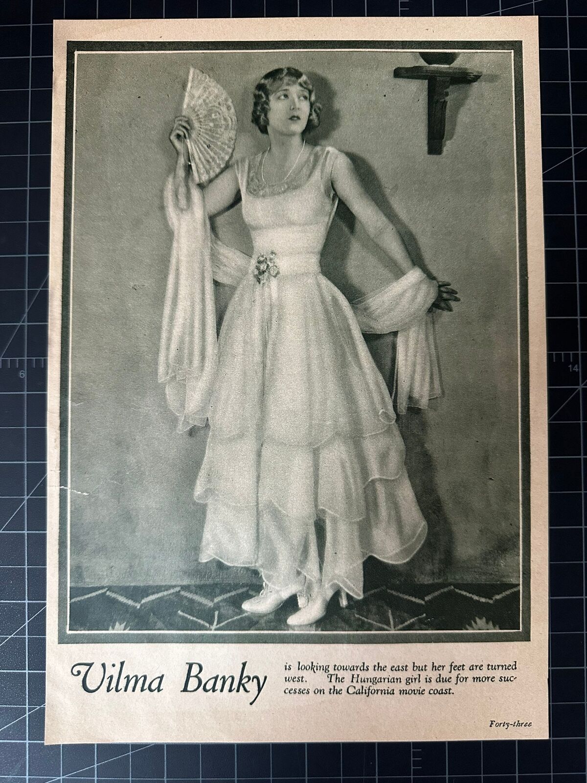 Rare Vintage 1928 Vilma Banky Portrait