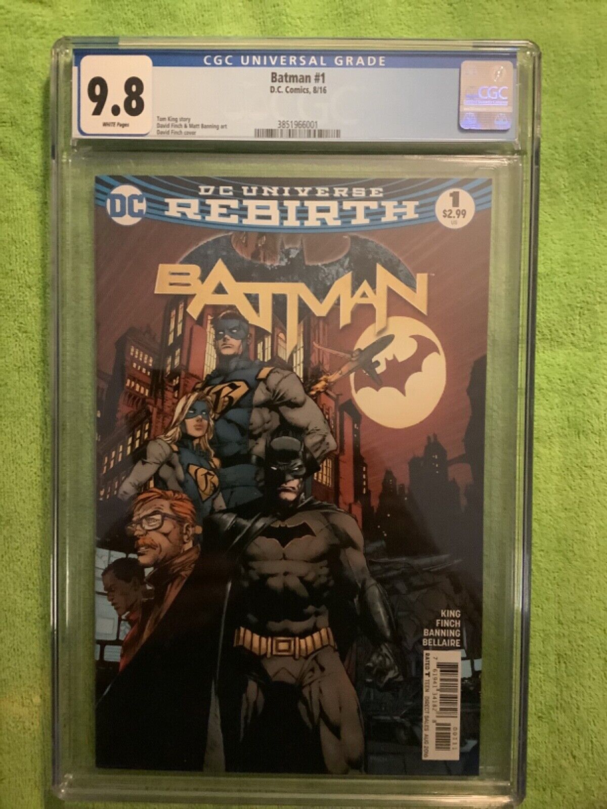 Batman Rebirth 1 9.8 CGC