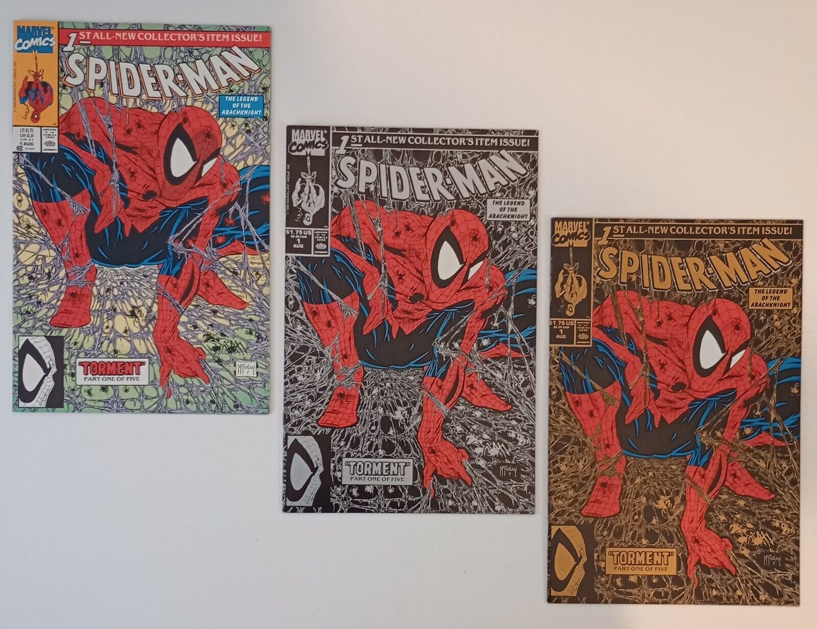 Spider-Man #1 (Gold, Silver, & Green Prints) 1990 NM \