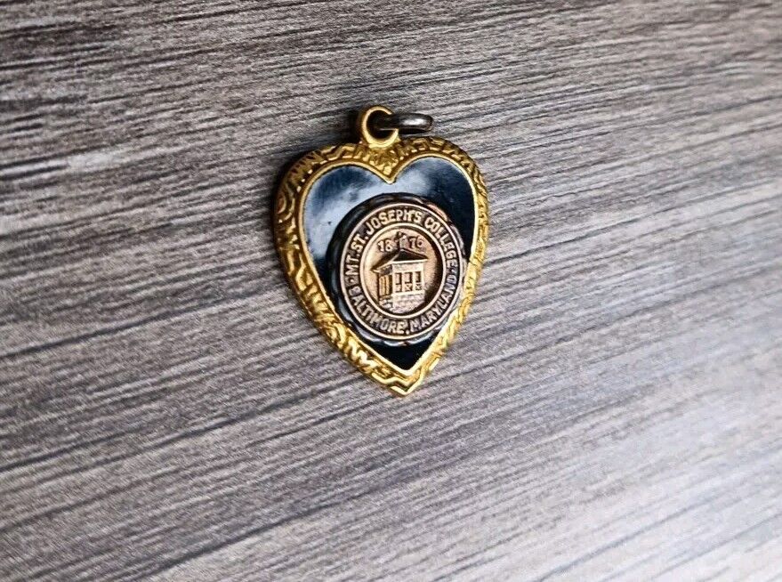 Mt St. Joseph's College Baltimore MD 1876 Dated Gold Filled Antique Pendant 