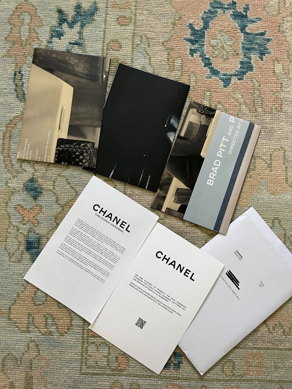 Set of 3 Chanel The Iconic Handbag Mailer Advertisement 2024 Brad Pitt Poster 