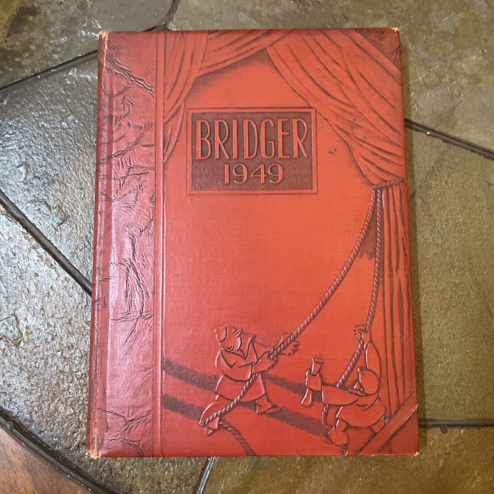 1949 BRIDGER Yearbook - Ambridge High School - Beaver County PA - 80+ Signatures