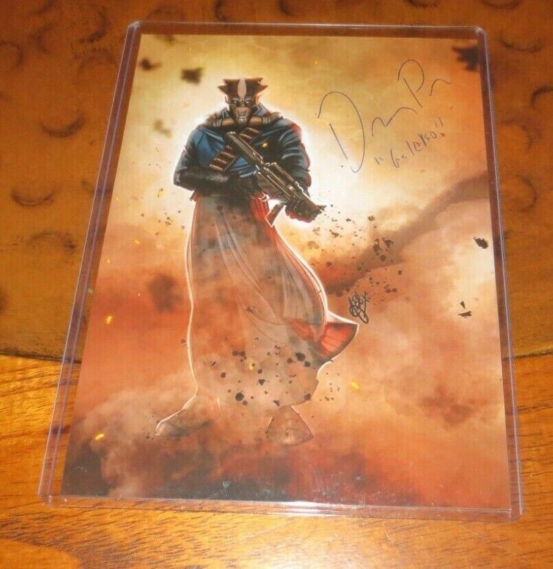 Dominic Pace as Gekko the Bounty Hunter Mandalorian signed autographed photo