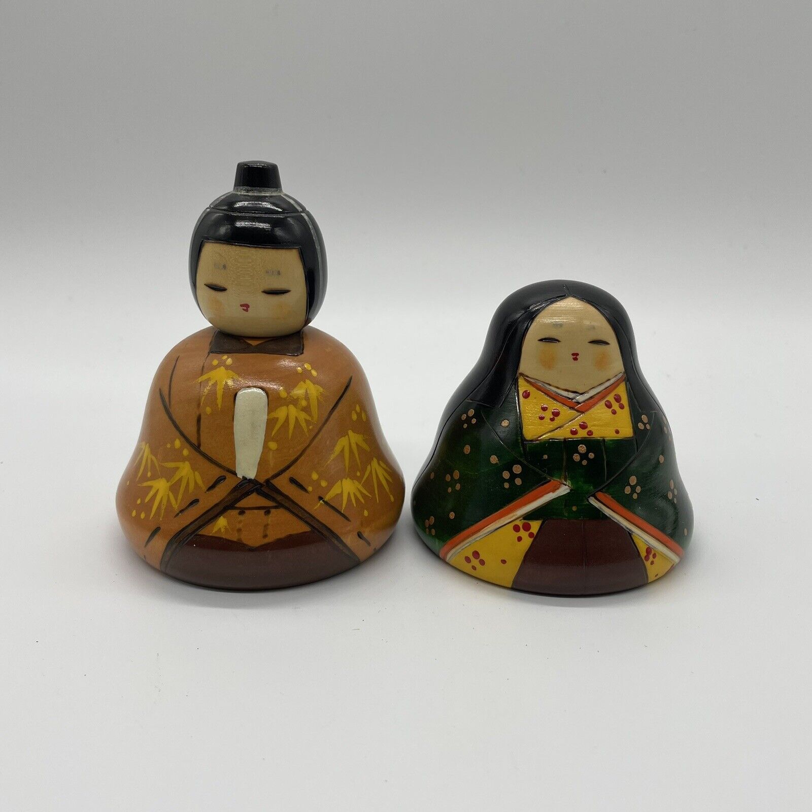 Rare set Sosaku Creative kokeshi japanese Hina doll by Toua Sekiguchi  K091