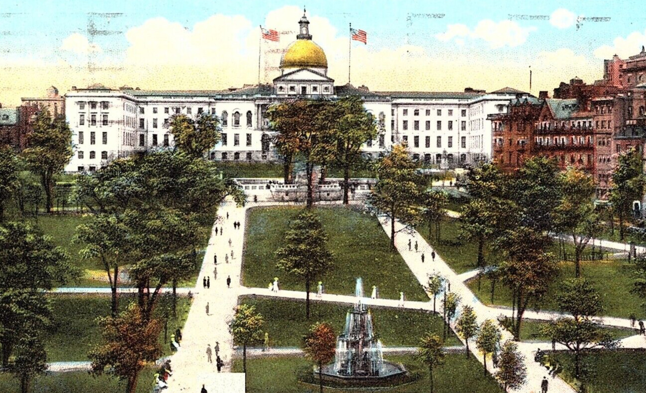 Vintage Postcard Massachusetts, State House,Boston, MA. c1921