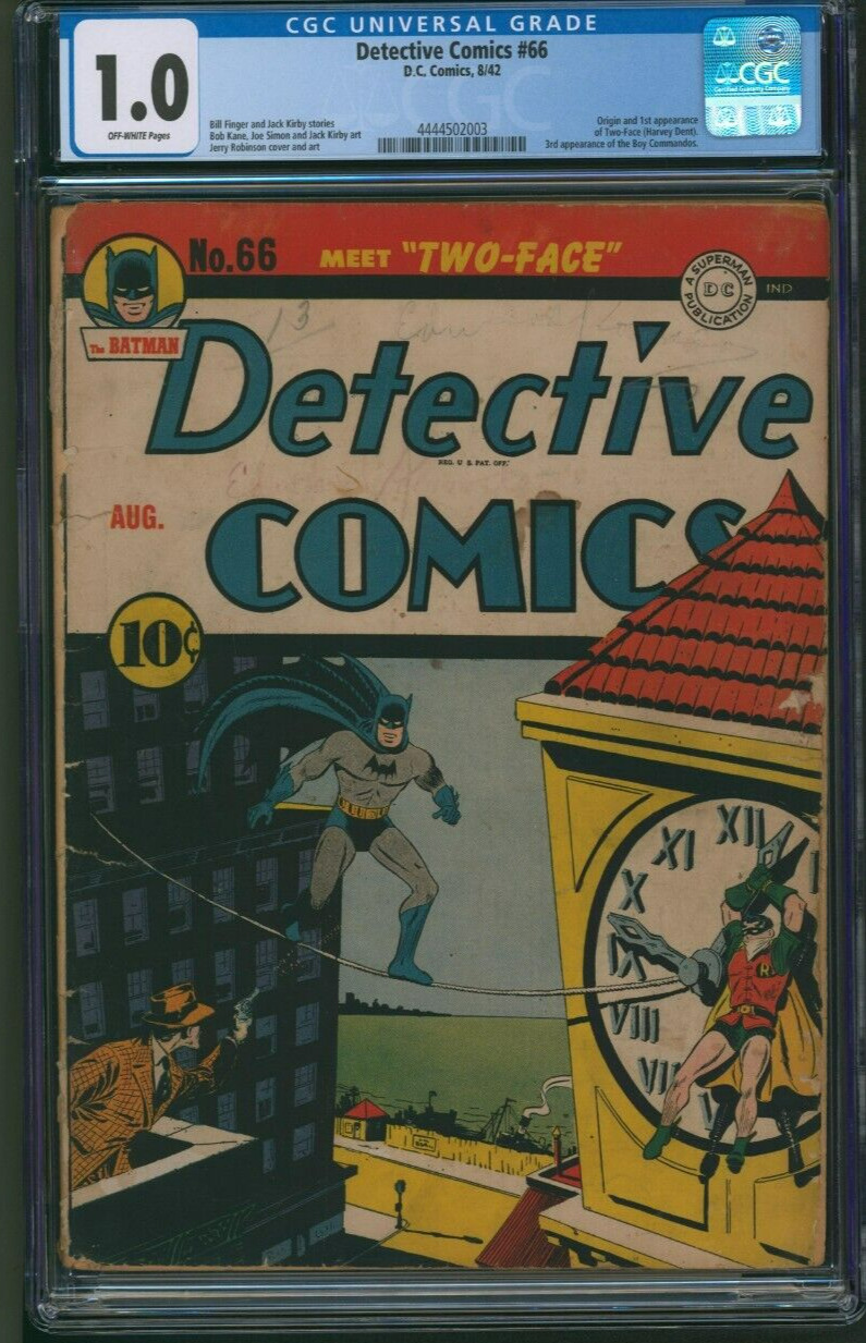 Detective Comics #66 CGC 1.0 DC Comics 1942 1st Appearance of Two-Face