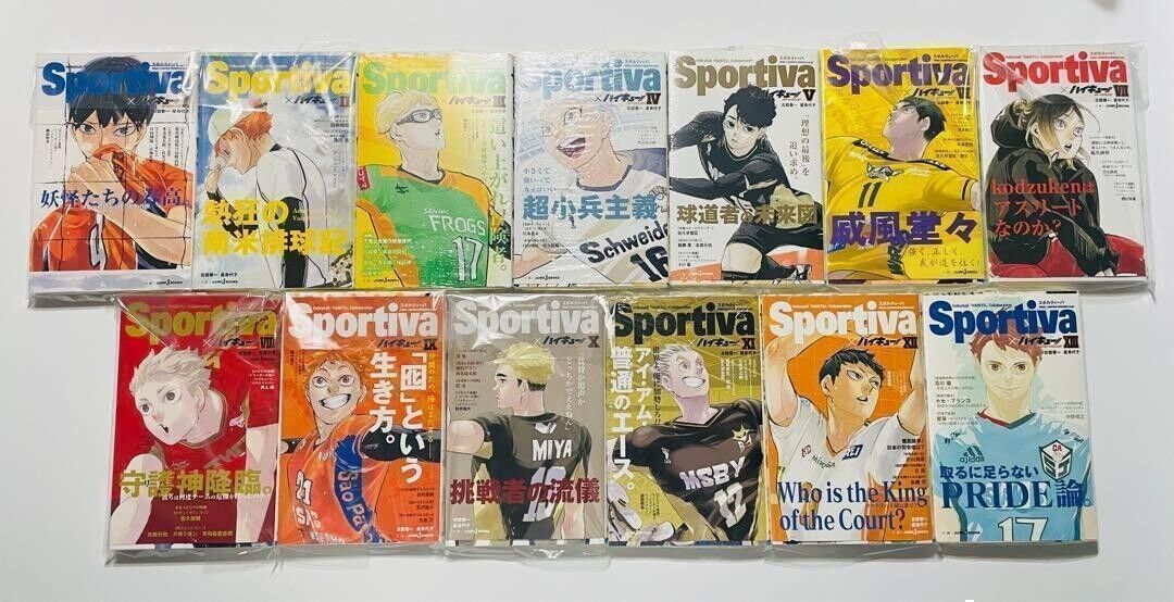 Haikyuu Novel Limited Sportiva Version Complete Set 13 & Covers Included NEW