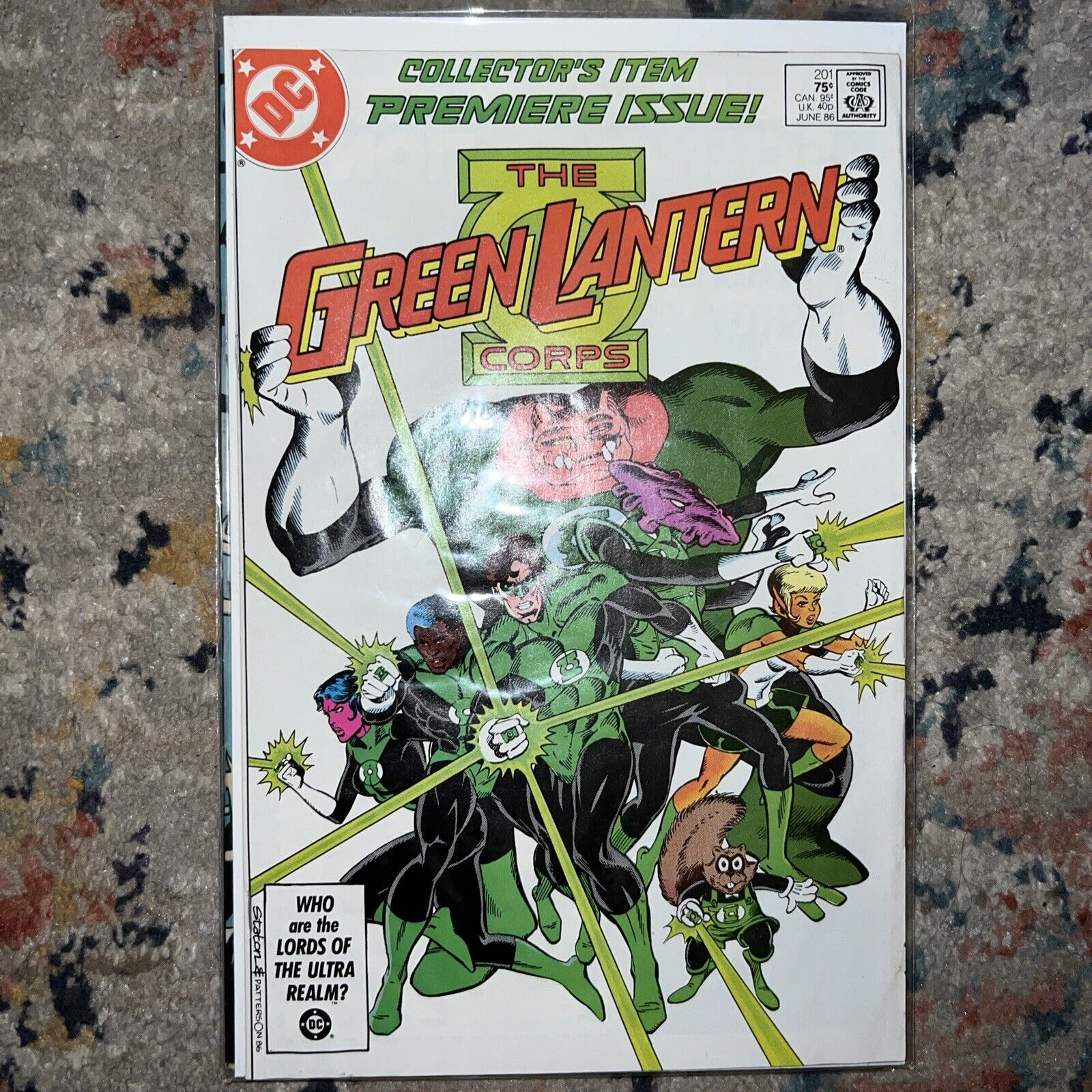 Green Lantern #201 - 1st appearance Kilowog - KEY - 1986 Mid Grade