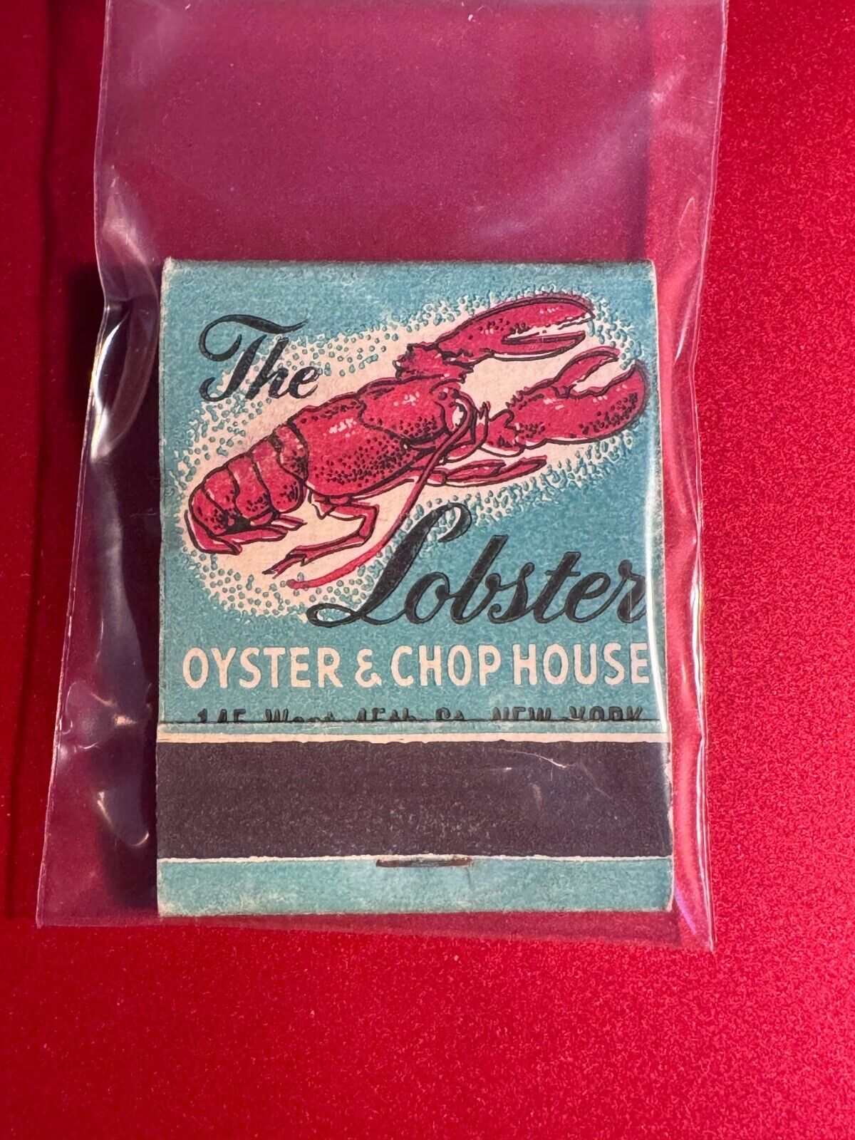 MATCHBOOK - THE LOBSTER - OYSTER & CHOP HOUSE - NEW YORK, NY - UNSTRUCK