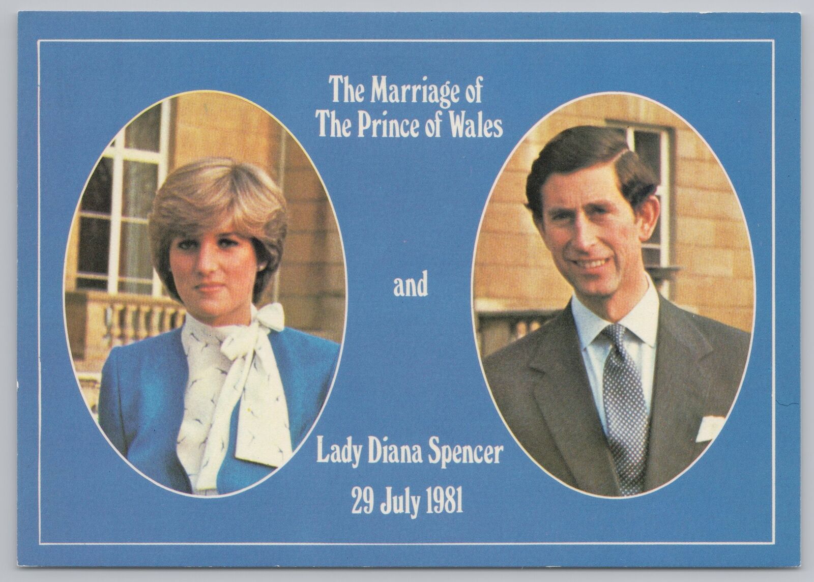 Famous People~1981 Marriage~Prince Of Wales To Lady Diana Spencer~Continental PC