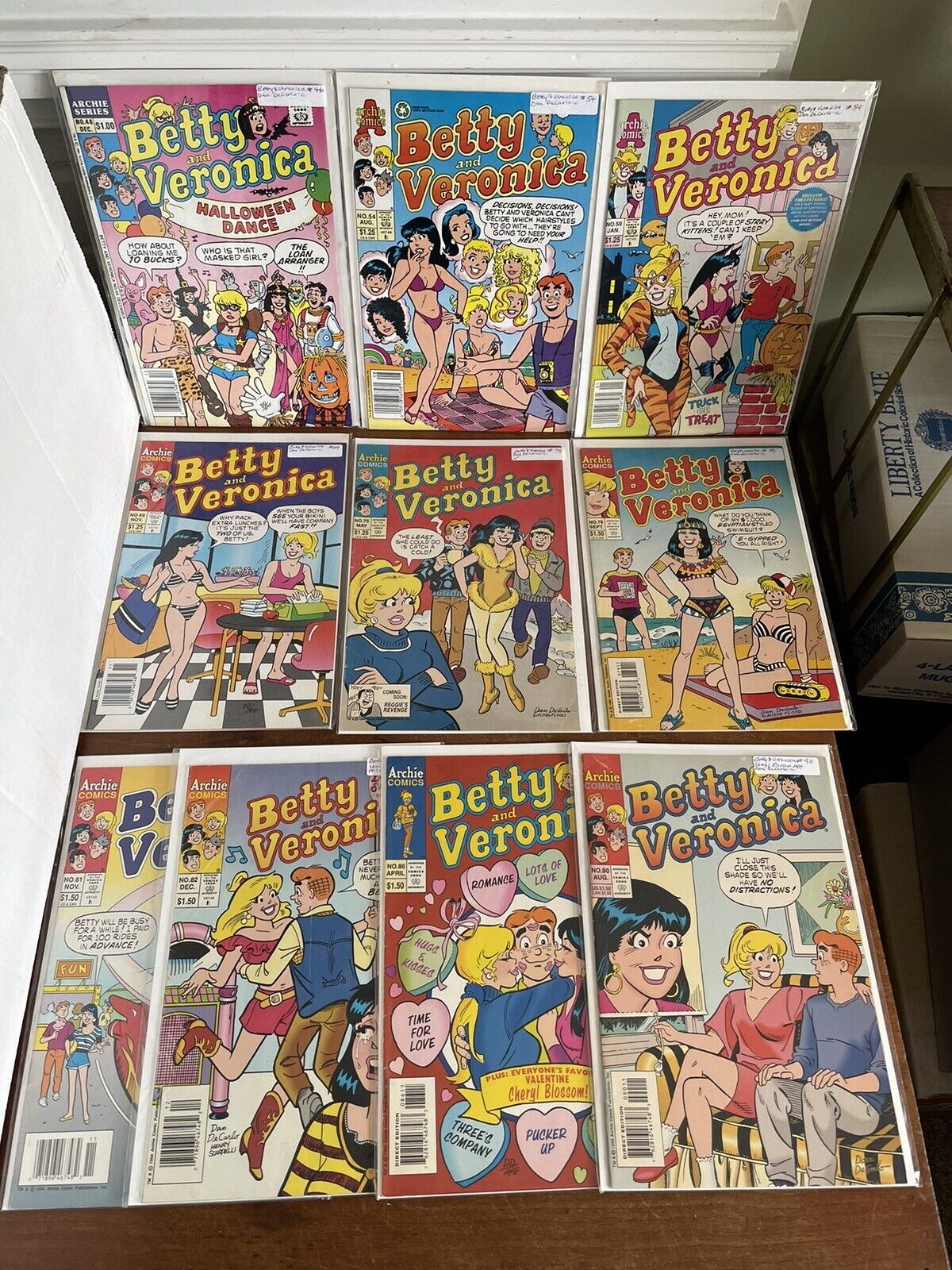 Betty & Veronica Archie Comics ~ Dan DeCarlo Lot of (10) Books ~ GGA Bikini etc