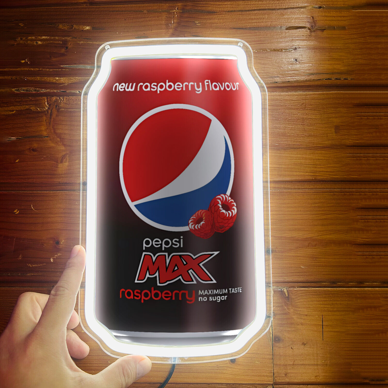 Pepsi Max Raspberry Cans For Pub Nightclub Shops Neon Sign Wall Decor 12