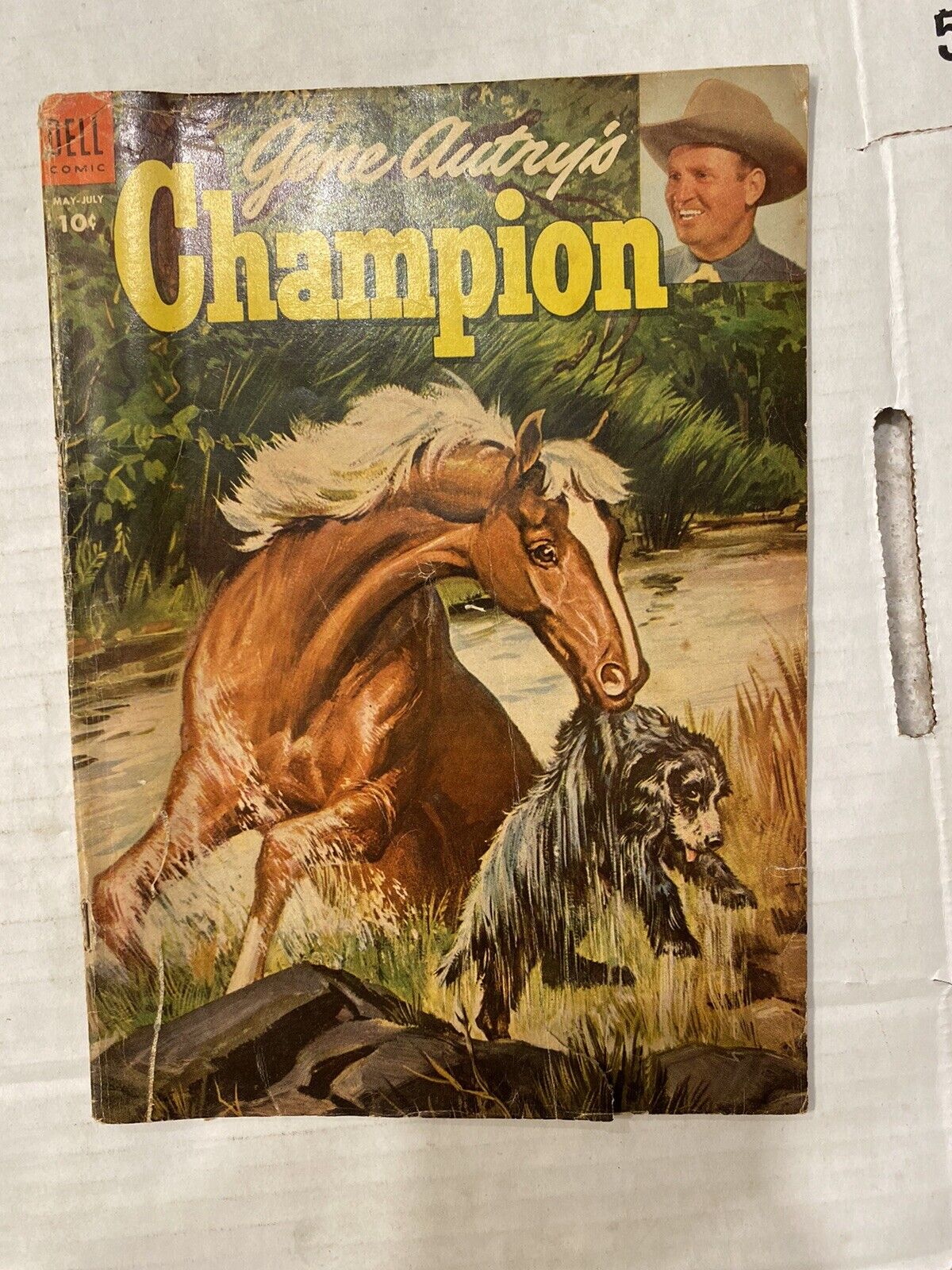 Gene Autry's CHAMPION  #14  1954 Dell Comic Golden Age