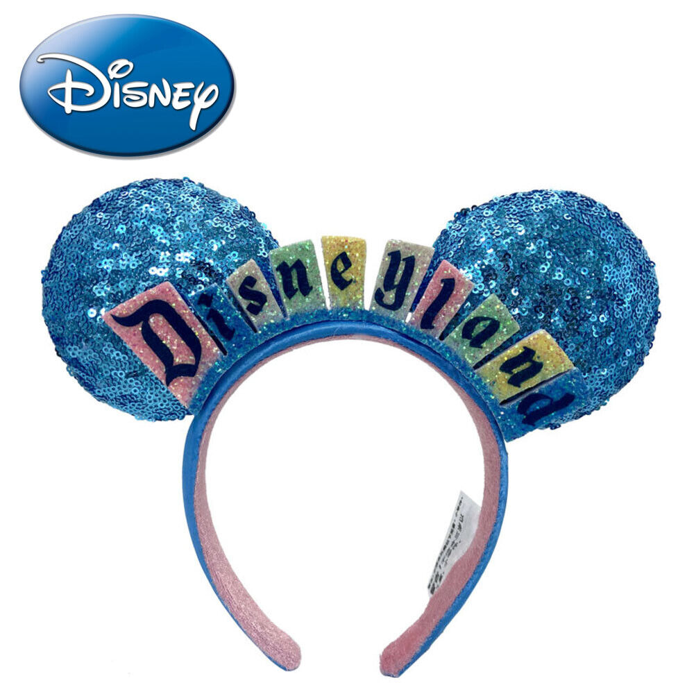 Disneyland Marquee Sign Headband Mickey Disney*Parks Ears Happiest Place 2024