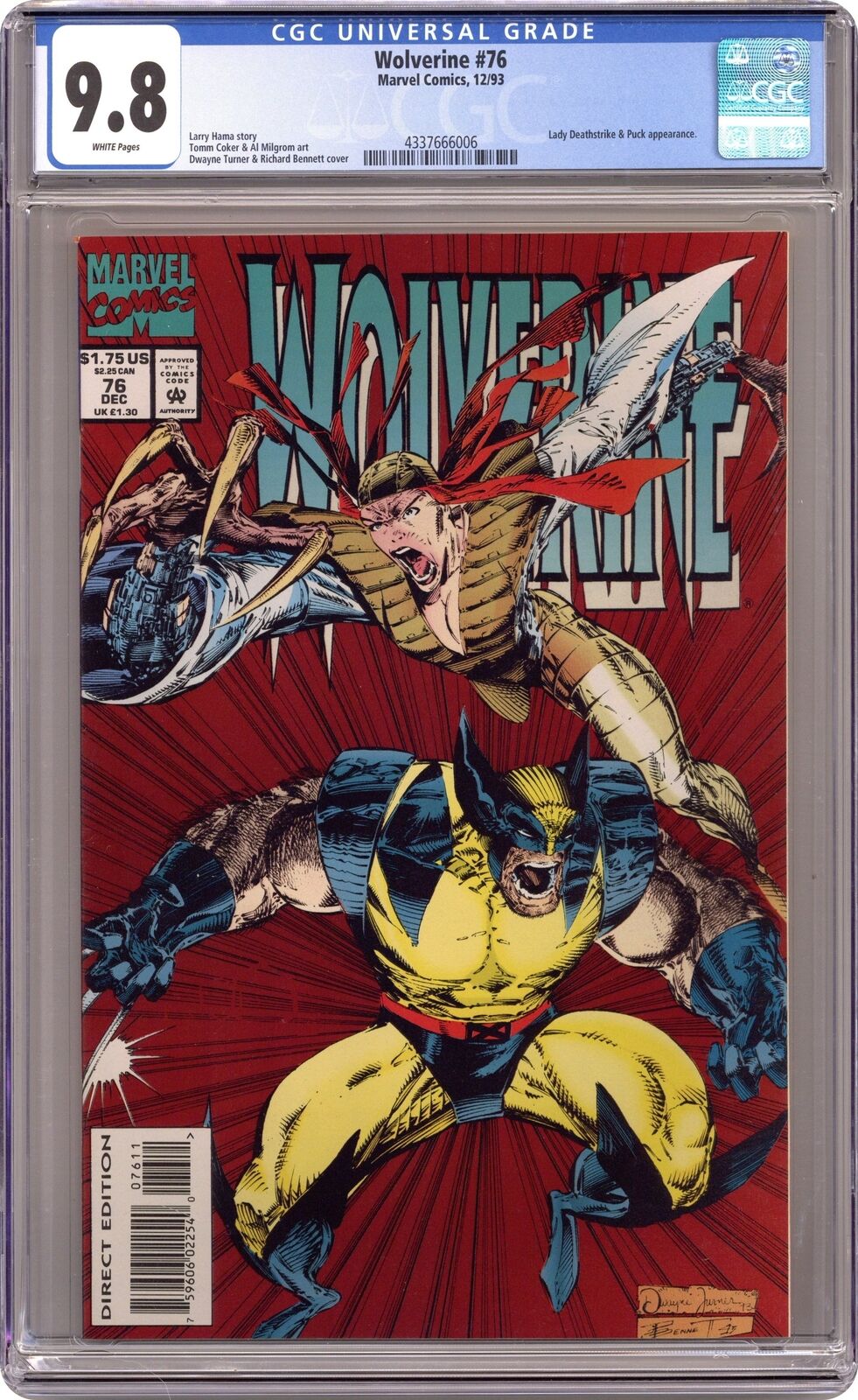 Wolverine #76 CGC 9.8 1993 4337666006