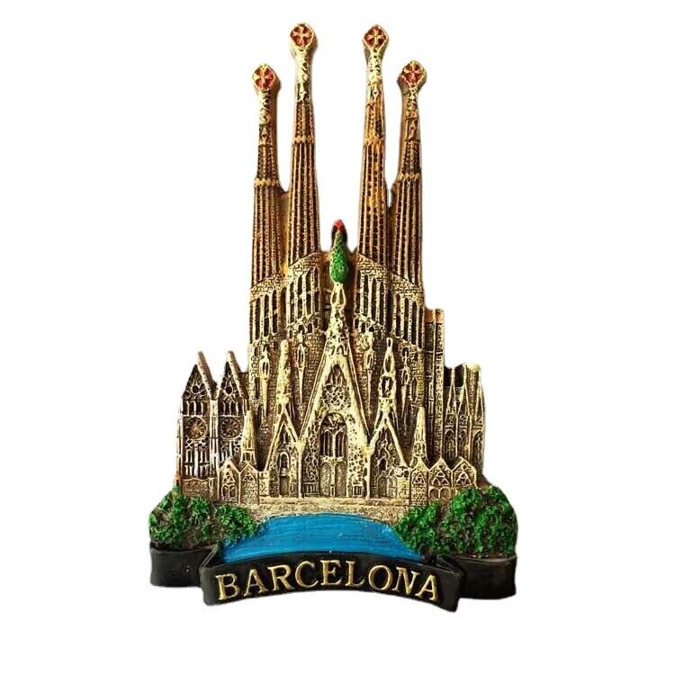 Spain Barcelona Gothic Church Fridge Magnet