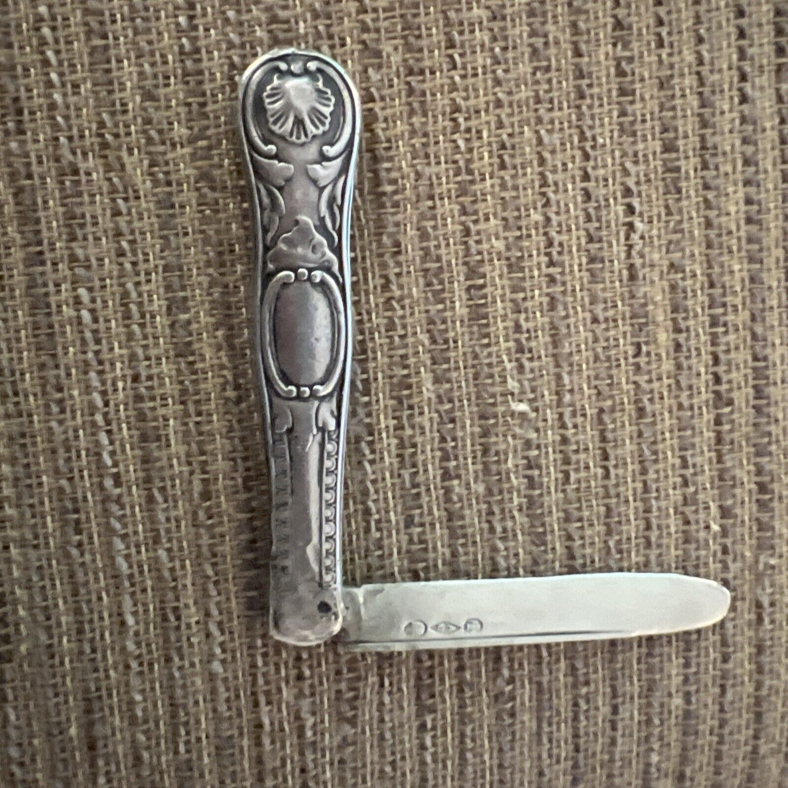 Antique Early USA Mid 1800’s SOLID STERLING  POCKET KNIFE.