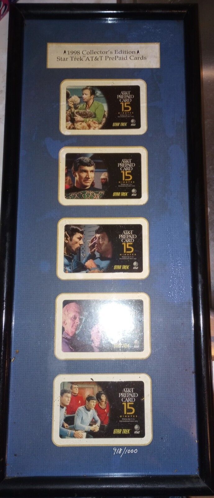 New 1998 Star Trek Original Series AT&T Prepaid Cards Collector's Edition