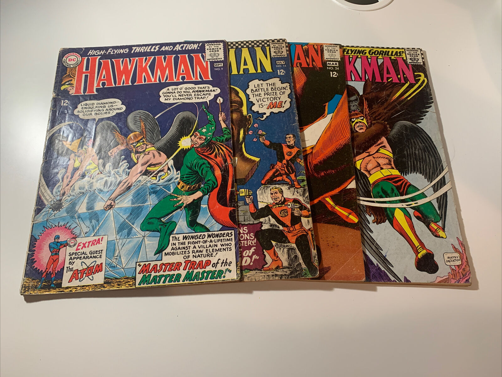 Hawkman Silver age 4 book lot. (9,14,16,24)🔥🔥