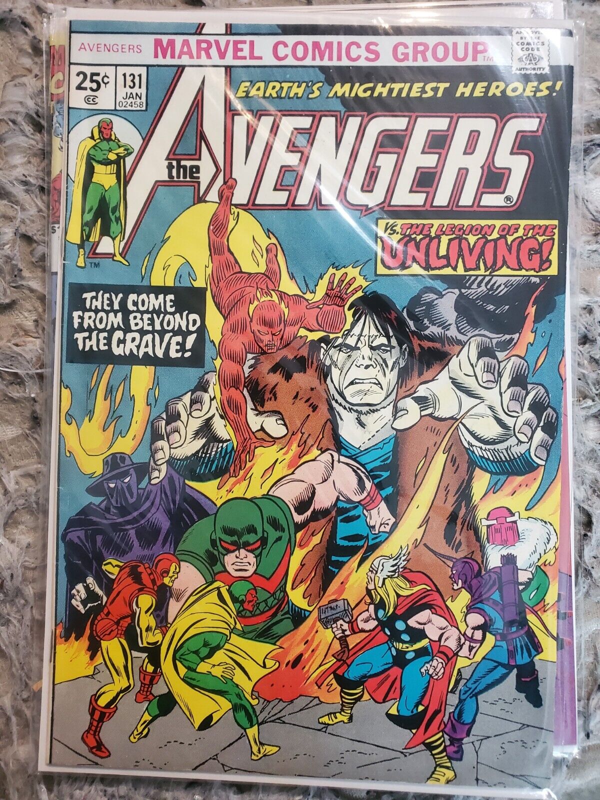 AVENGERS #131 LEGION OF THE UNLIVING 1ST APPEARANCE *1975* 8.0