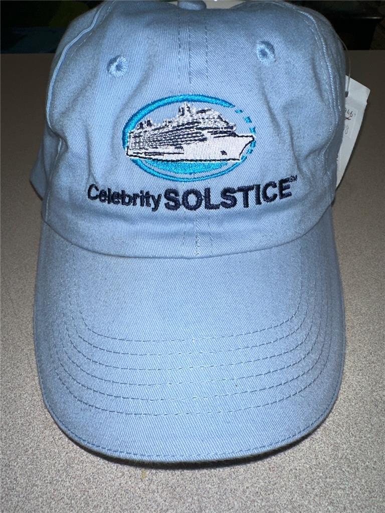 Celebrity Cruise Solstice Cotton Baseball Style Cap Blue NWT