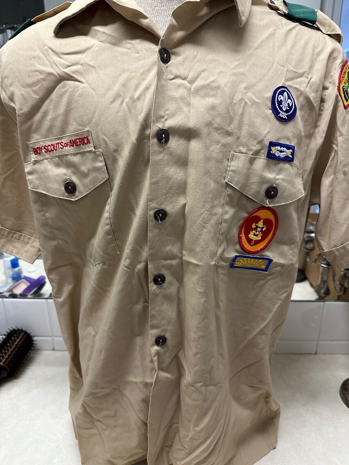 1980's -90's Official Boy Scout Uniform Shirt - California