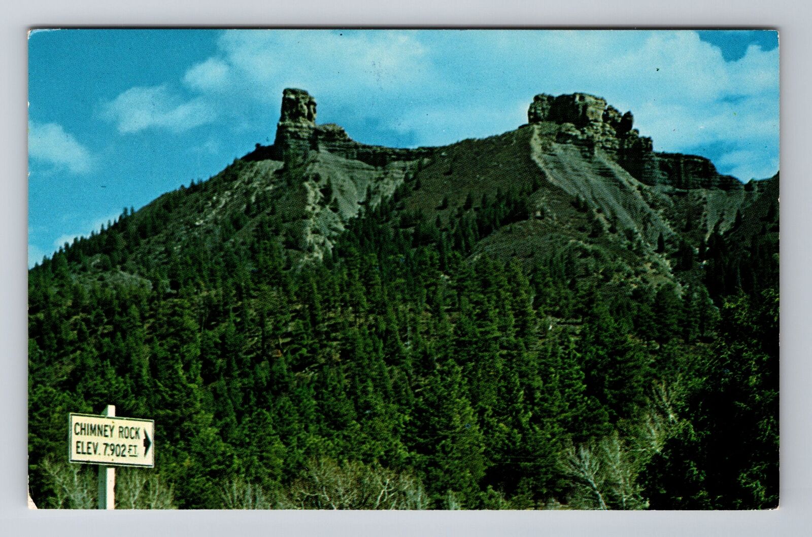 Durango CO-Colorado, Chimney Rock, Navajo Trail, Antique Vintage Postcard