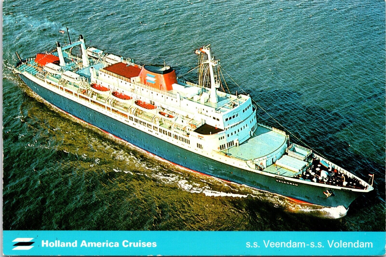 6x4Postcard - SS. Veendam-SS. Volendam - Holland America Cruises